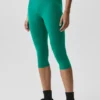 16" High-Waist Airbrush-Capri – Emerald Isle