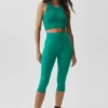 16" High-Waist Airbrush-Capri – Emerald Isle