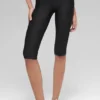 16'' High-Waist Airlift-Capri – Schwarz