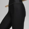 16'' High-Waist Airlift-Capri – Schwarz