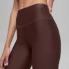 16'' High-Waist Airlift-Caprihose – Brownstone