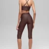 16'' High-Waist Airlift-Caprihose – Brownstone