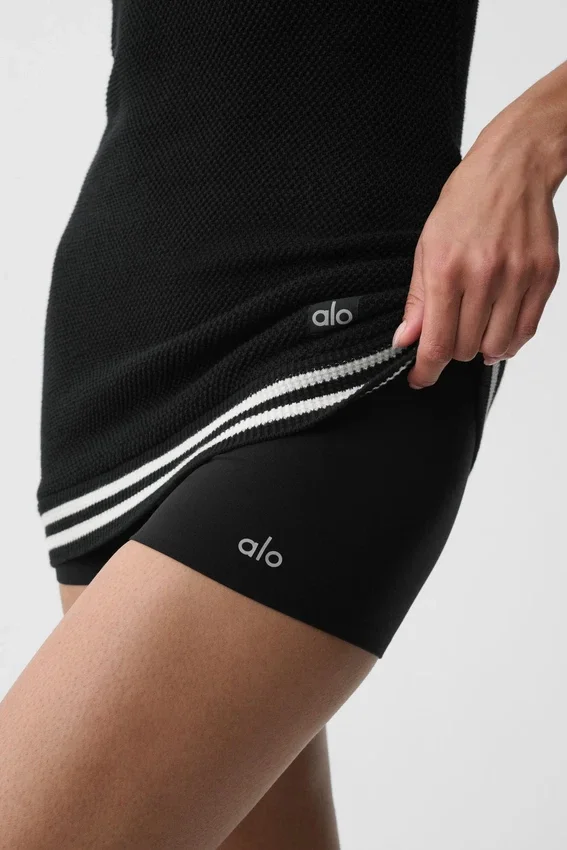 2" Alo Softsculpt Mid-Rise Short – Schwarz