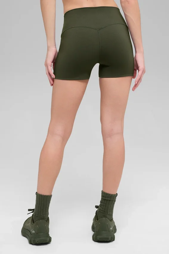 3" Alo Softsculpt High-Waist Precision Short – Olivgrün