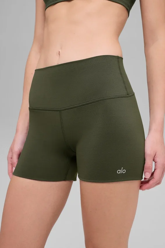 3" Alo Softsculpt High-Waist Precision Short – Olivgrün