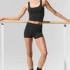 3" Alo Softsculpt High-Waist Precision Shorts – Schwarz
