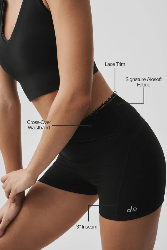 3" Alosoft Affection Shorts – Schwarz