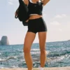 3" High-Waist Airlift Shorts – Schwarz