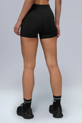 3″ High-Waist Airlift Shorts – Schwarz