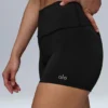 3" High-Waist Airlift Shorts – Schwarz