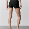 3" High-Waist Airlift Sleek Short – Schwarz