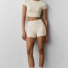 3" High-Waist Alosoft Carefree Short – Oatmeal Heather