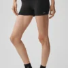 3" High-Waist Alosoft Carefree Shorts – Schwarz