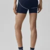 4" Airbrush High-Waist Heart Throb Shorts – Navy/Weiß