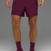 5" Adapt Laufshorts – Burgunderrot