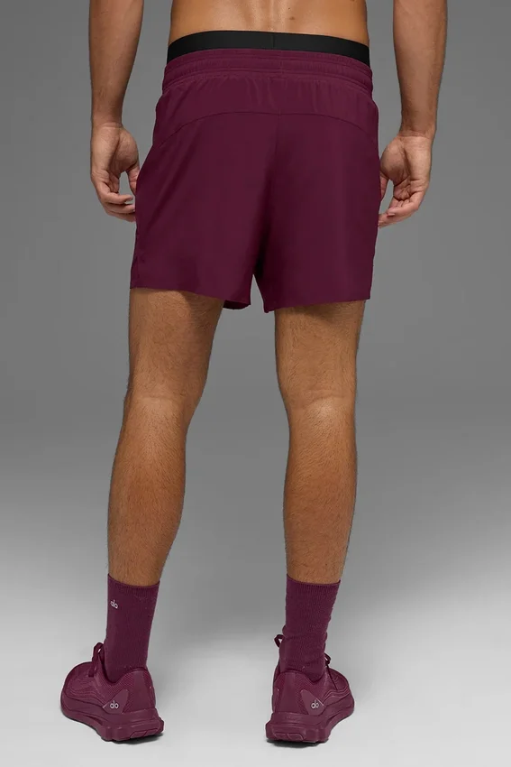 5" Adapt Laufshorts – Burgunderrot