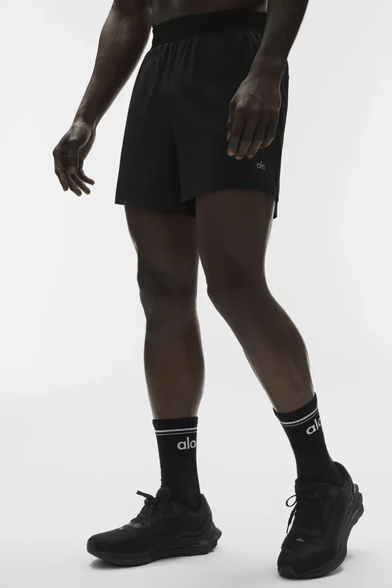 5" Adapt Laufshorts – Schwarz