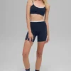 5" Airbrush Double Up Shorts – Marineblau/Weiß