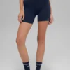 5" Airbrush Double Up Shorts – Marineblau/Weiß