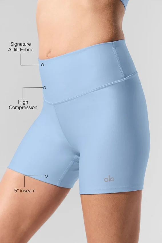 5" Airlift Energy Shorts – Seashell Blue