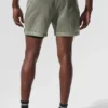 5" Game Time Ripstop 2-in-1-Shorts – Limestone/Schwarz