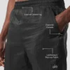 5" Game Time Ripstop 2-in-1 Shorts – Schwarz/Schwarz