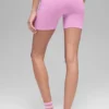 5" Nahtlose gerippte „Favorite“-Shorts – Candy Heart Pink