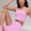 5" Nahtlose gerippte „Favorite“-Shorts – Candy Heart Pink