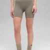 5" Nahtlose gerippte „Favorite“-Shorts – Light Cocoa
