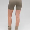 5" Nahtlose gerippte „Favorite“-Shorts – Light Cocoa