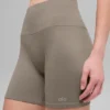 5" Nahtlose gerippte „Favorite“-Shorts – Light Cocoa