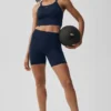 5" Nahtlose gerippte „Favorite“-Shorts – Navy