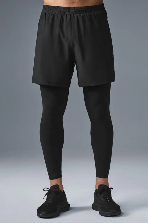 5" Revival 2-in-1-Hose – Schwarz/Schwarz