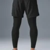 5" Revival 2-in-1-Hose – Schwarz/Schwarz
