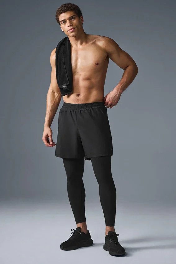 5" Revival 2-in-1-Hose – Schwarz/Schwarz