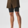 5" Revival 2-in-1-Shorts – Espresso/Schwarz