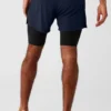 5" Revival 2-in-1-Shorts – Marineblau/Schwarz