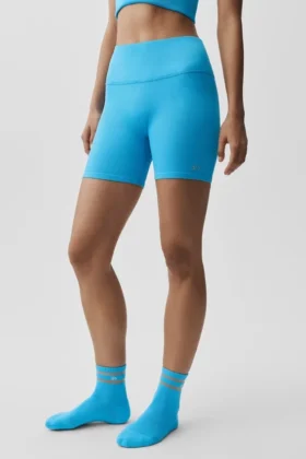 5" Seamless Ribbed Favorite Shorts – Azurblau
