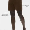 5" Shift-Strick-Shorts – Espresso