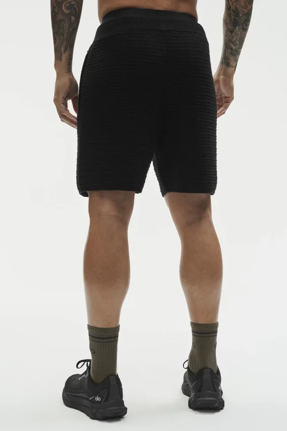 5" Shift-Strick-Shorts – Schwarz