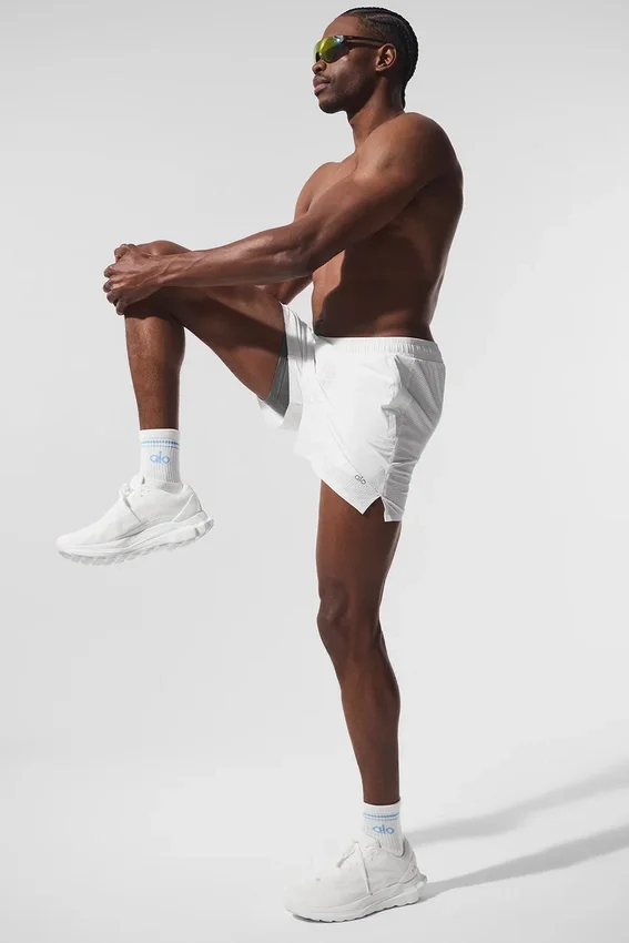 5" Traction Shorts – Weiß