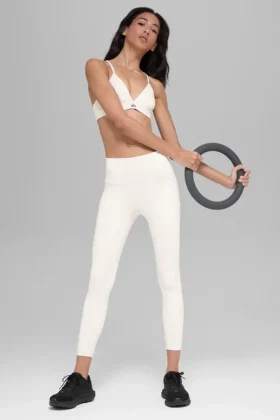 7/8-High-Waist Airbrush Legging – Ivory