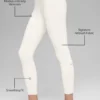 7/8-High-Waist Airbrush Legging – Ivory
