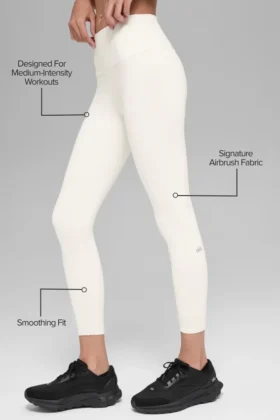 7/8-High-Waist Airbrush Legging – Ivory