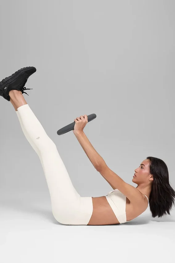 7/8-High-Waist Airbrush Legging – Ivory