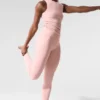 7/8-High-Waist Airbrush Legging – Pink Quartz
