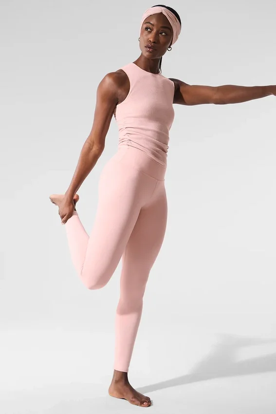 7/8-High-Waist Airbrush Legging – Pink Quartz