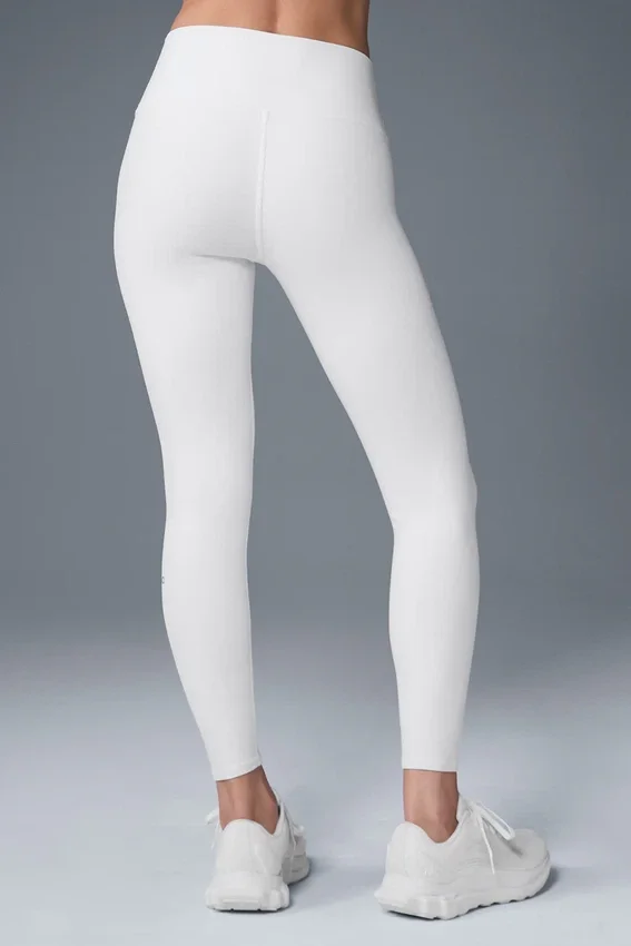 7/8-High-Waist Airbrush Legging – Weiß