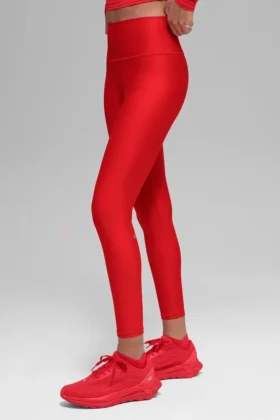 7/8-High-Waist Airlift Legging – Bright Red