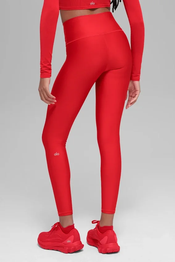 7/8-High-Waist Airlift Legging – Bright Red